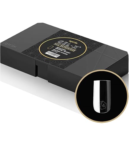 確認用　Aprés　Gel-X　チップ　ナチュラル　ラウンド　ショート　アプレ Amazon | Aprés Gel-X スカルプテッドラウンドショートチップボックス